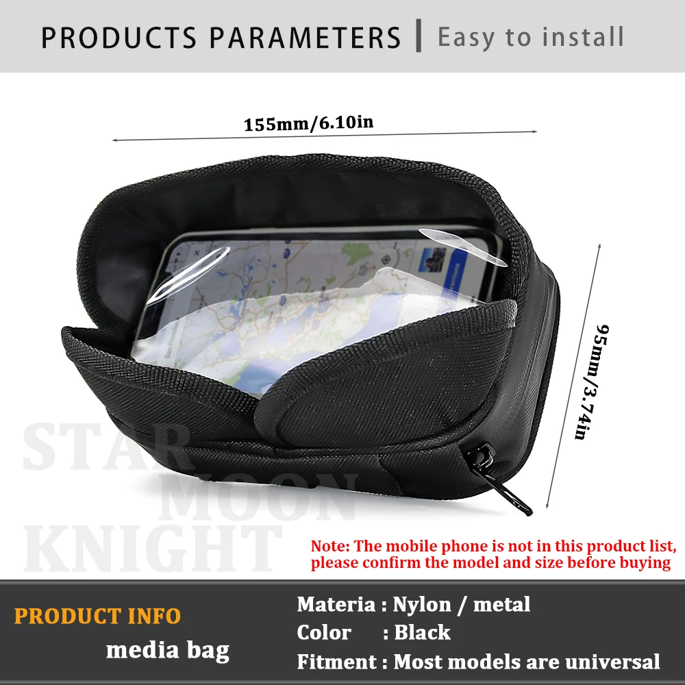 

Motorcycle waterproof Navigation bracket media bag For BMW For Kawasaki For Honda For Ducati For SUZUKI For YAMAHA