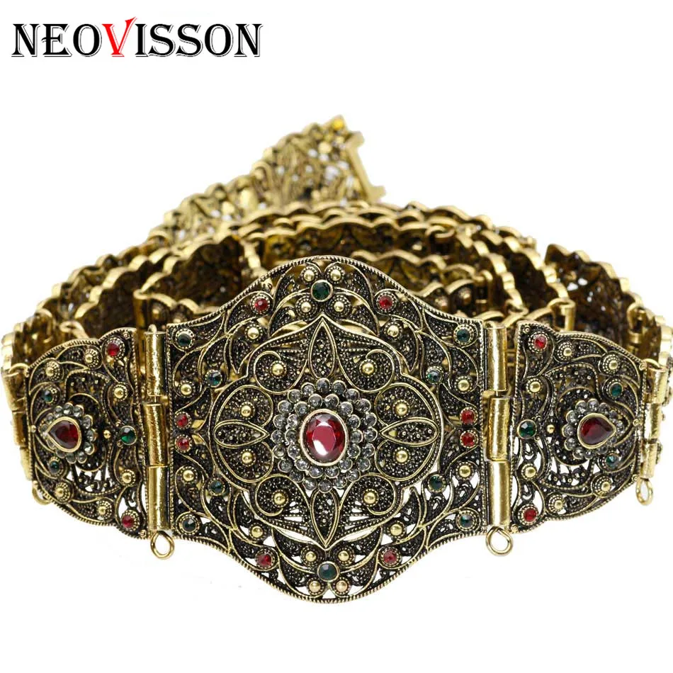 Пояс NEOVISSON в стиле ретро с металлической талией золотой цвет Алжир Caftan | Украшения