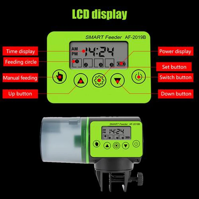 Автоматический податчик для рыбы аквариума аквариум автоматические кормушки с