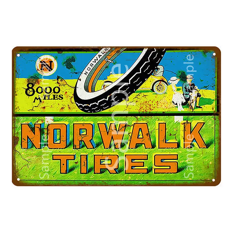 Автомобильные велосипедные шины с металлическим знаком индийские Fisk Настенный