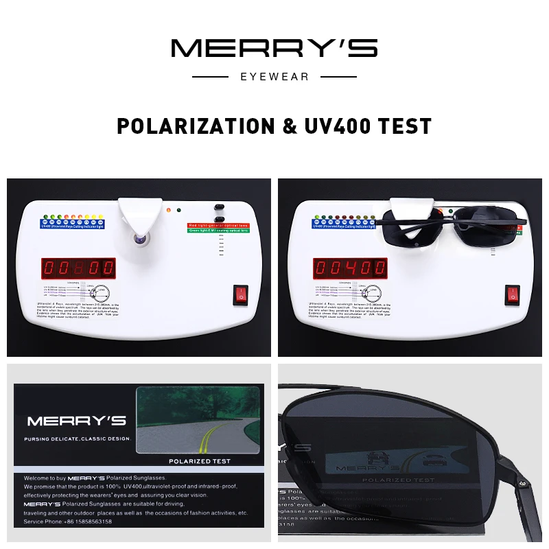 MERRYS дизайн мужские поляризованные солнцезащитные очки для вождения UV400 защита S8398