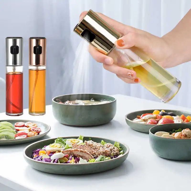 

1/2Pcs BBQ Oil Spray Bottle Baking Olive Oil Vinegar Spray Bottles Seasoning Pump Dispenser Grill BBQ Sprayer BBQ Kitchen Tools