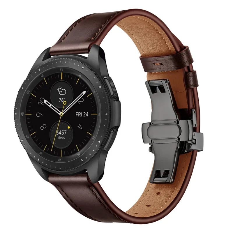 Ремешок для часов samsung galaxy watch active2 40 мм ремешок 20 мм ремешок из натуральной кожи для galaxy watch active 2 44 мм браслеты