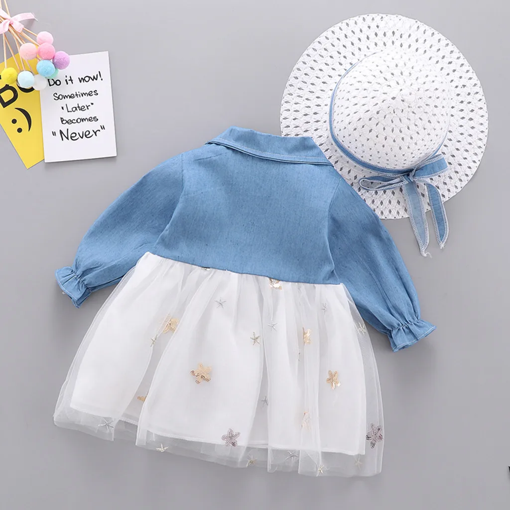 2019 Новинка для новорожденных маленьких девочек с длинными рукавами имитацией