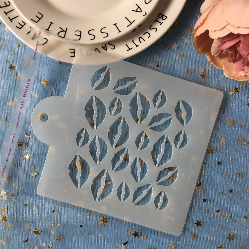 Новинка 15 см для губ Сделай Сам Многослойные трафареты раскраска скрапбукинга