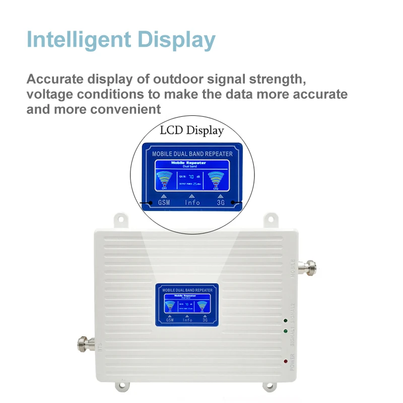 

GSM Repeater 2G 3G 4G Cellular Signal Amplifier Dual band 900 1800 and 900 2100 GSM 3G LTE Cell Phone Signal Repeater