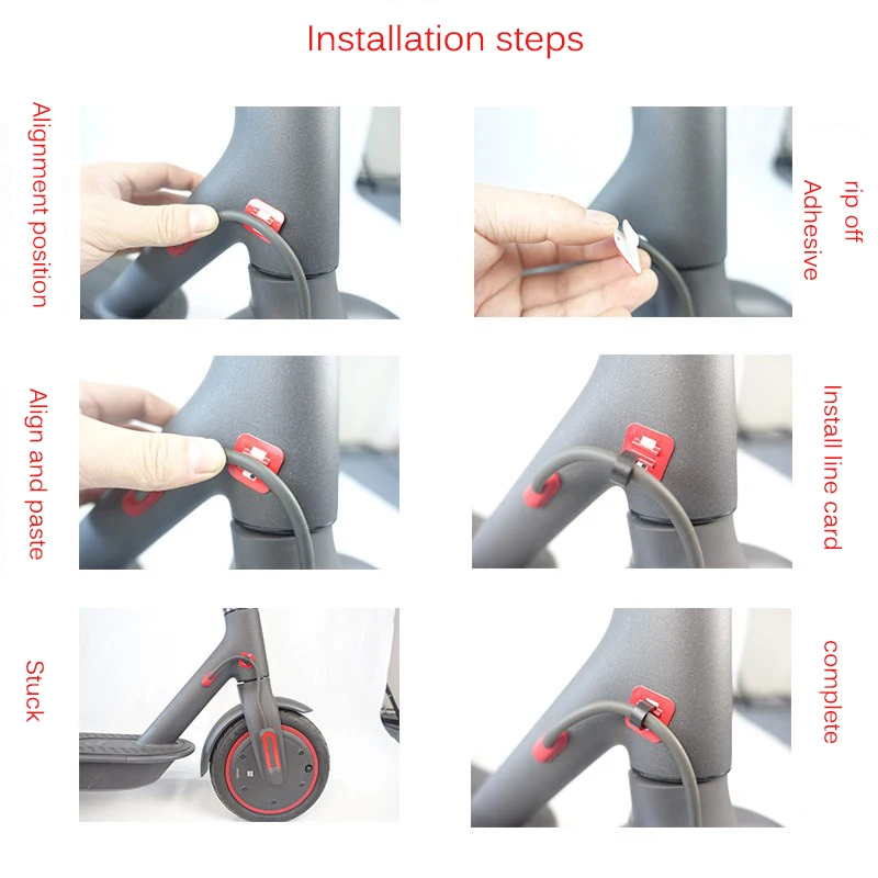 

Scooter Cable Buckle Organizer for Xiaomi Mijia M365 Electric Scooter Skateboard Accessories for Xiaomi M365 Pro Scooters