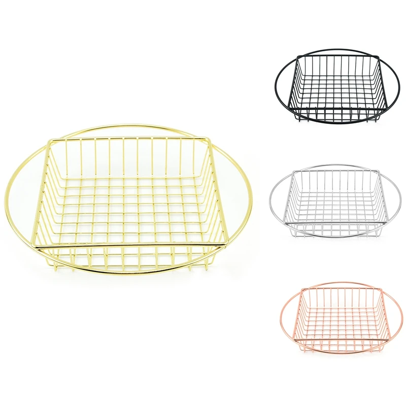 

Creative Iron Spray Non-Stick French Fries Basket Frying Basket Electroplating Snack Food Basket Kitchen Tools