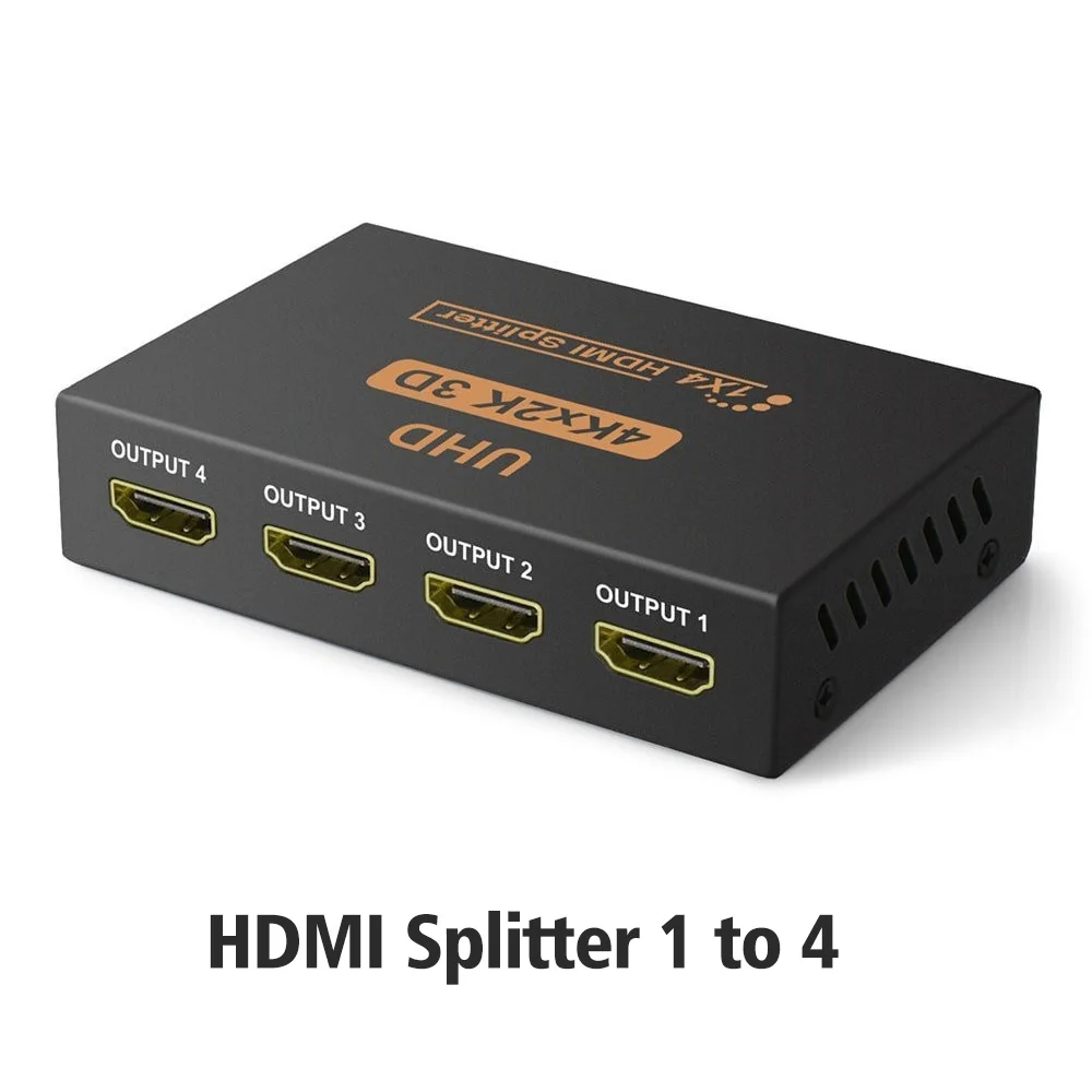 HDMI Разделение тер Full HD 1080 P 2 К* 4 К видео HDMI 1x2 1x4 1x8 Разделение 1 в 2/4/8 из двойной Дисплей для DVD PS3 Xbox с Мощность без коммутатора - Цвет: To 4P 2K 4K