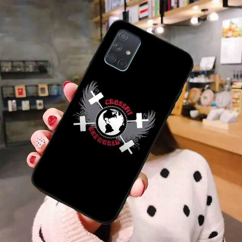 

keep calm and crossfit on Phone Case For Samsung Galaxy A21S A01 A11 A31 A81 A10 A20E A30 A40 A50 A70 A80 A71 A51