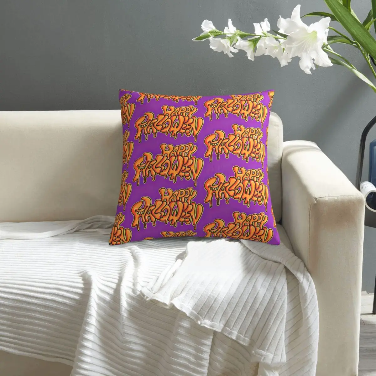 

Halloween Pattern pillowcase printed cushion cover sofa waist pillow pillow cover
