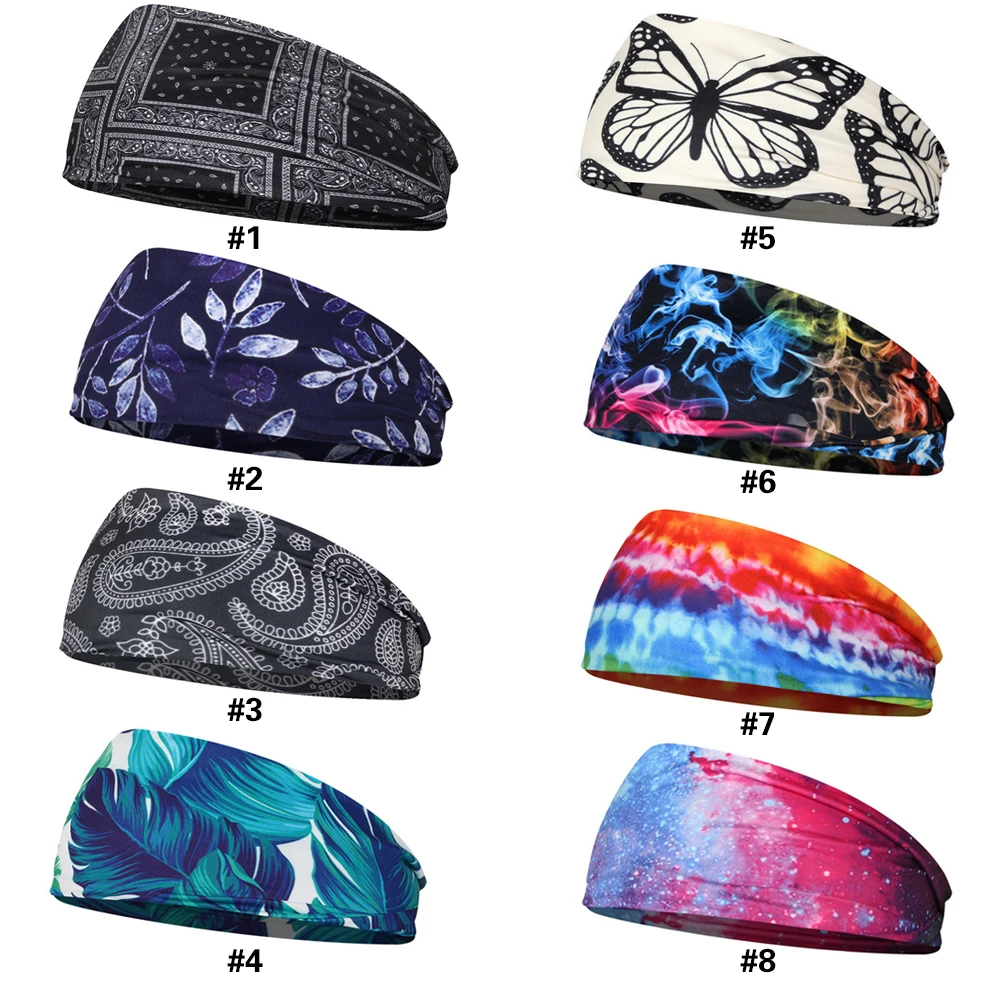 

Спортивная головная повязка headpiece Нескользящие аксессуары для бега на открытом воздухе Женская повязка звездное небо модные несколько сти...