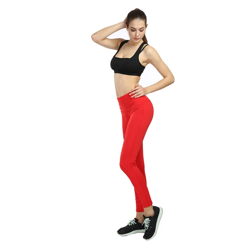 Штаны для йоги летняя женская одежда бега спортивные Леггинсы тренировок
