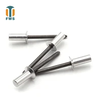 10pcs m46 23 mm aluminum steel countersunk head closed type mandrel blind rivet nail pop rivets for furniture car aircraft