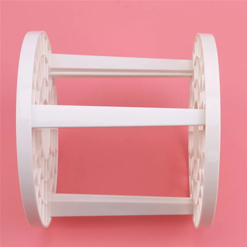 Квадратное отверстие держатель для кистей макияжа складной стеллаж дерева