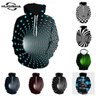 Новинка, худи для мальчиков и девочек с 3D принтом, Психоделическое головокружение, модная мужская толстовка, уличная одежда унисекс, искусственная мужская одежда