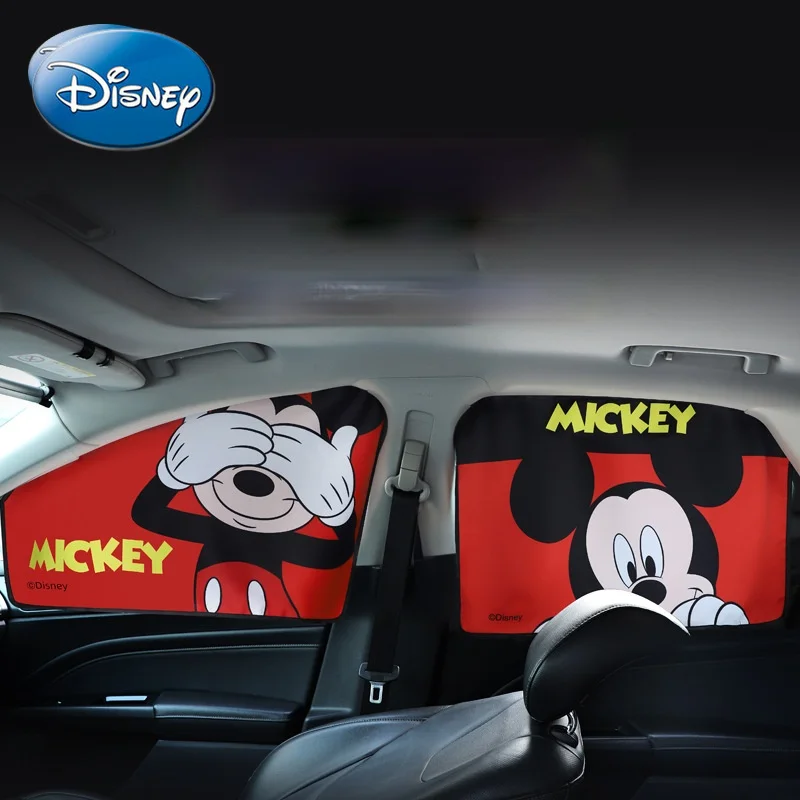 

Disney Mickey Mouse Minnie Car Interior Decoration Magnetic Sun Visor Side Curtain Car Sun Visor Sunscreen Heat Insulation
