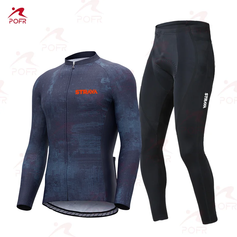 

2021 strava мужские велосипедные Трикотажные изделия для длительной езды MTB Ropa Ciclismo велосипедная форма Maillot быстросохнущая 19 d Pad Road