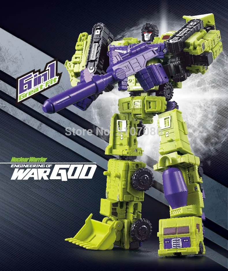 G1 трансформация WJ Разрушитель 6 в 1 Набор DX9 сплав металла инженерный грузовик