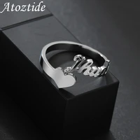 atoztide custom name ring unique personalized jewelry fashion stainless steel letter gold for women girlfriend christmas gift