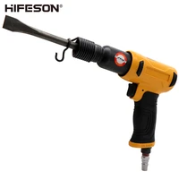 hifeson powerful air hammer professional handheld pistol gas shovels 190w small rust remover pneumatic tools with 4 chisels set