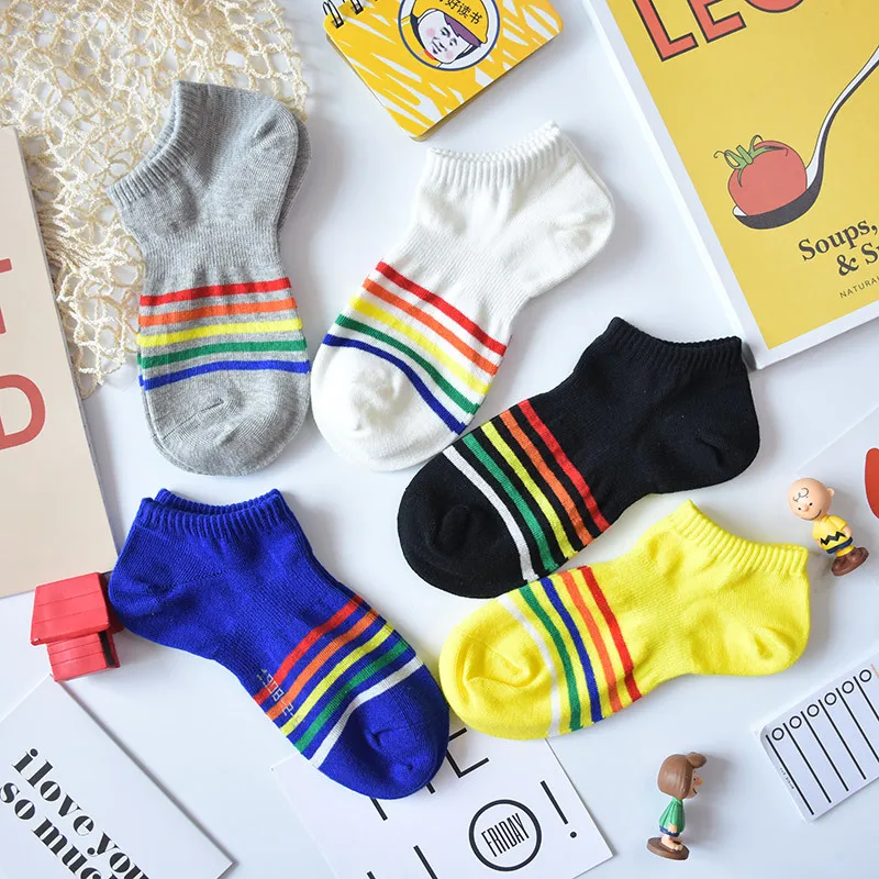 Модные женские невидимые носки в стиле Харадзюку Kawaii корейские стильные