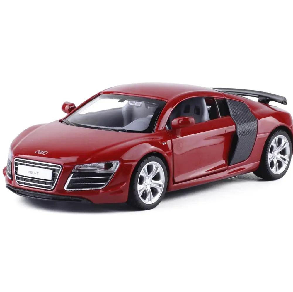 Лицензированная Коллекционная модель гоночного автомобиля Audi R8 из сплава под