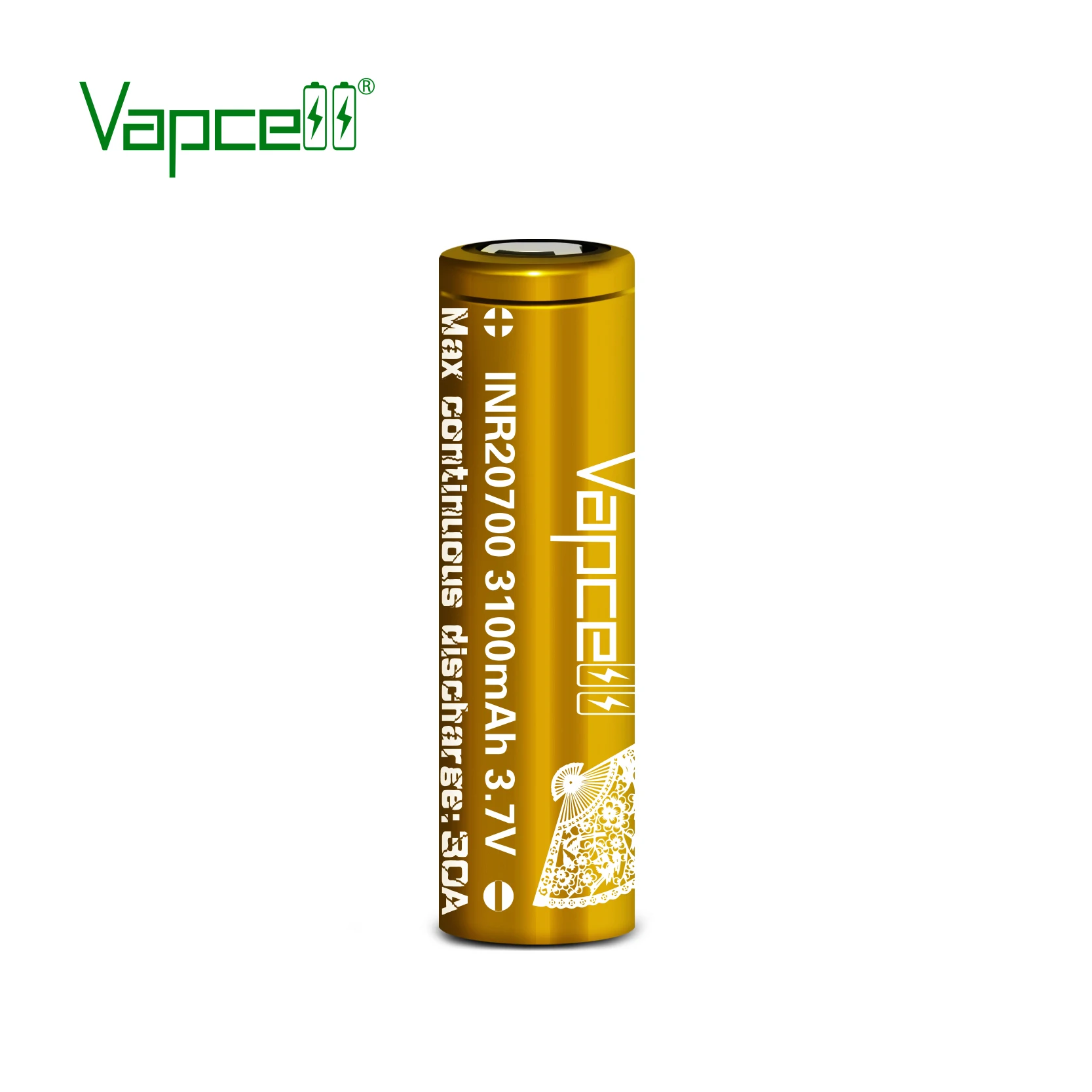 1 доллар купон Vapcell 20700 батарея высокой плотности энергии перезаряжаемые 3,7 в 20700 3100 мАч 30A литий-ионный батарея