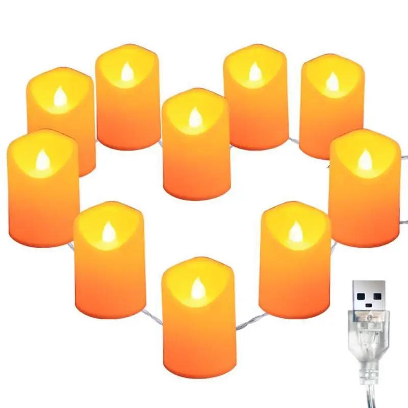 

LED Candle Fairy String Lamp Christmas Wedding Candle Light Holiday Decoration Good Visual Creating Atmospheric Effect