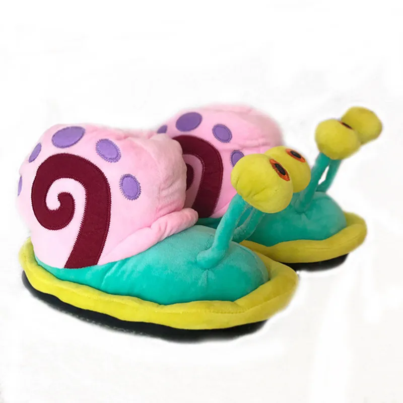 

Winter cartoon series 2019 snail wrap cotton shoes home children slippers small snail cotton shoes