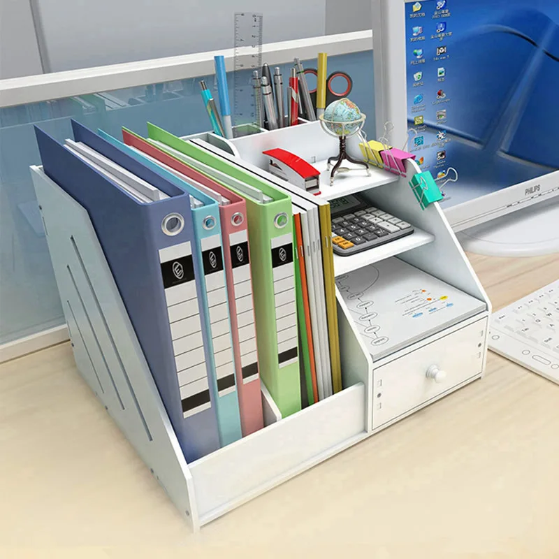 DIY органайзеры для журналов настольный органайзер держатель книг канцелярские