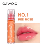1 piece of crystal color changing shimmer lip gloss transparent shiny roller lip glaze moisturizing liquid lip oil for women