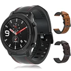 22 20 мм армированный чехол из силикона + кожаный плечевой ремень ремешок браслет для часов Huawei GT GT2Amazfit GTR, 47 (Европа) 42 мм для наручных часов garmin Vivoactive3 43 ремень