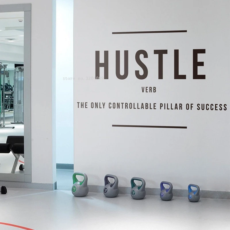 Наклейка на стену с изображением шума единственная управляемая стойка успеха