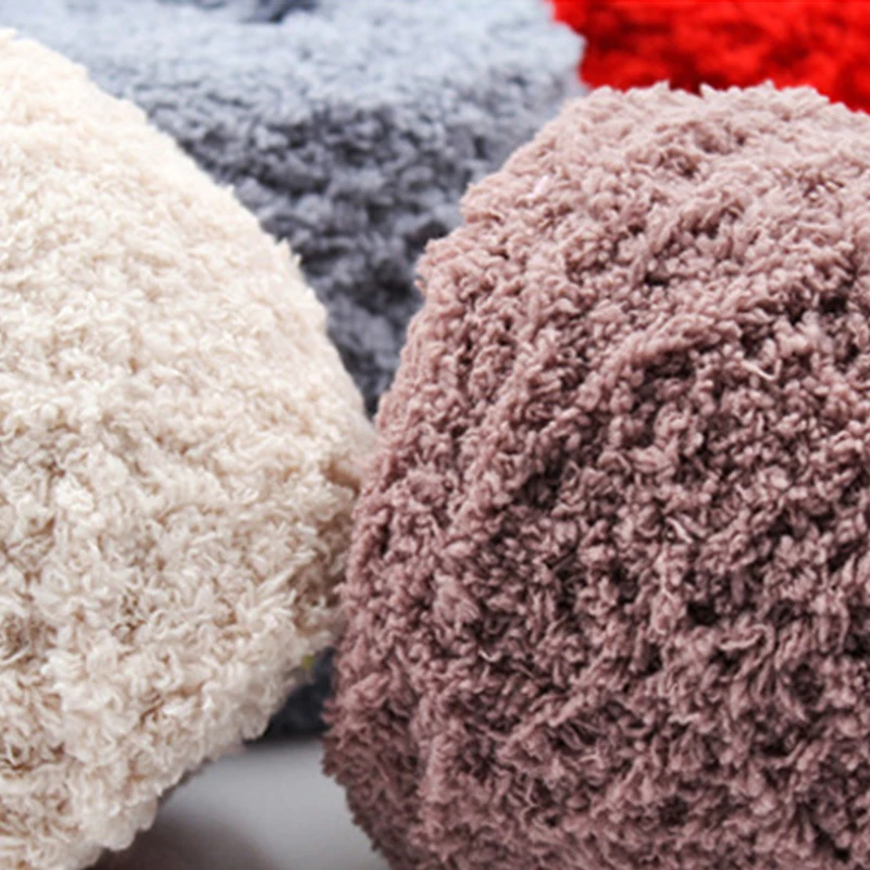 YOMDID красочная Коралловая бархатная шерстяная линия DIY ручная вязка пряжа для