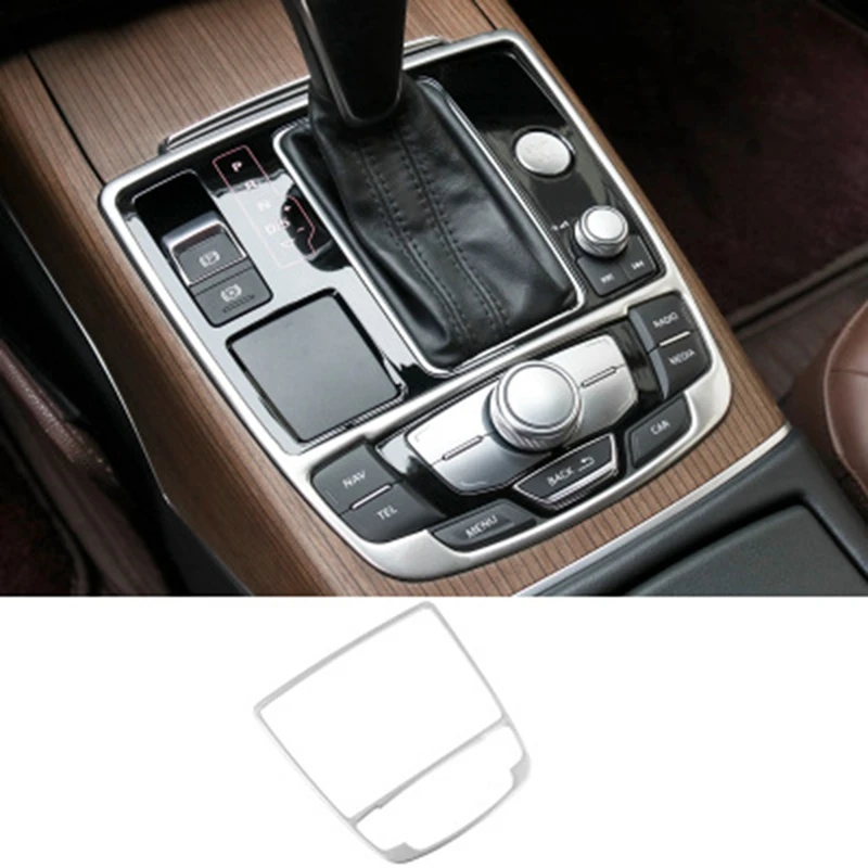 Декоративные наклейки на панель переключения передач для A6 C7 A7 2012 2017