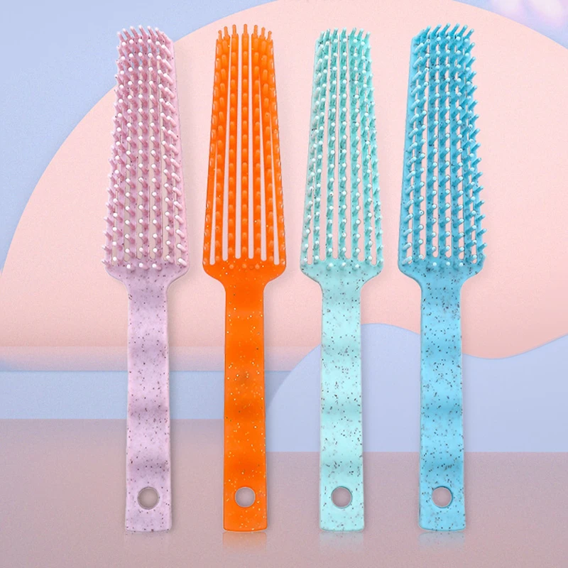 Щетка для волос с соломинкой Для распутывания и деформирования кожи головы |