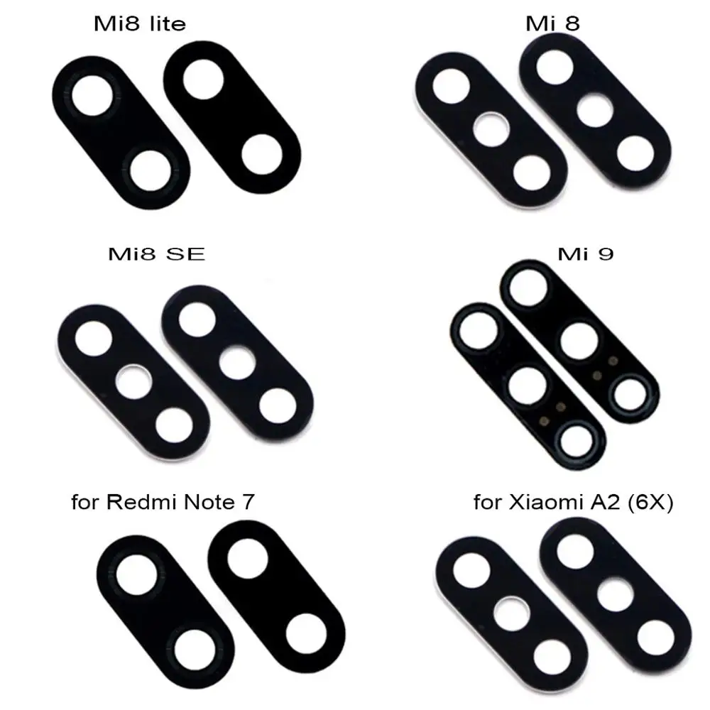 2021 объектив камеры стеклянный задняя крышка Замена для Xiaomi Mi 9 8 Lite SE Mix 2S Max 3 Redmi Note 5