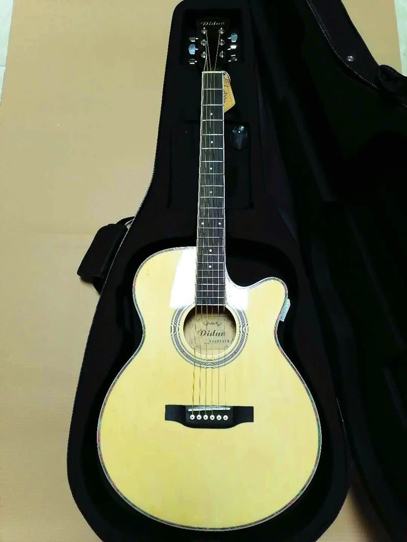 40 дюймов Акустическая гитара с грифом из палисандра РА гитарные струны включают