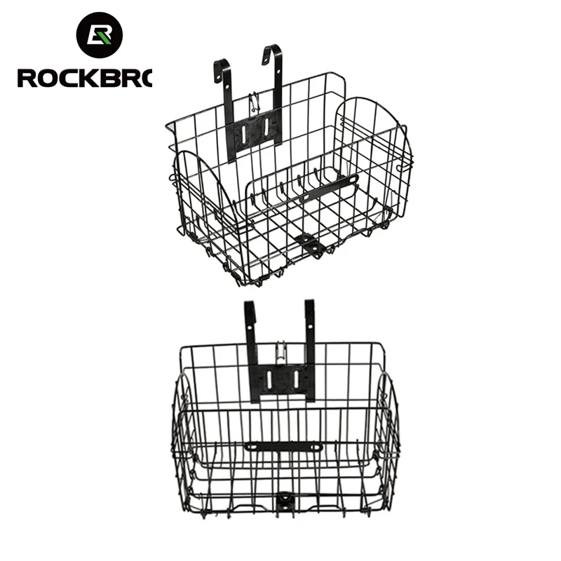 ROCKBROS Складная велосипедная корзина для шоссейного велосипеда MTB велосипедная Большая объемная сумка Передняя Задняя подвеска велосипедная сумка для хранения переносная велосипедная сумка
