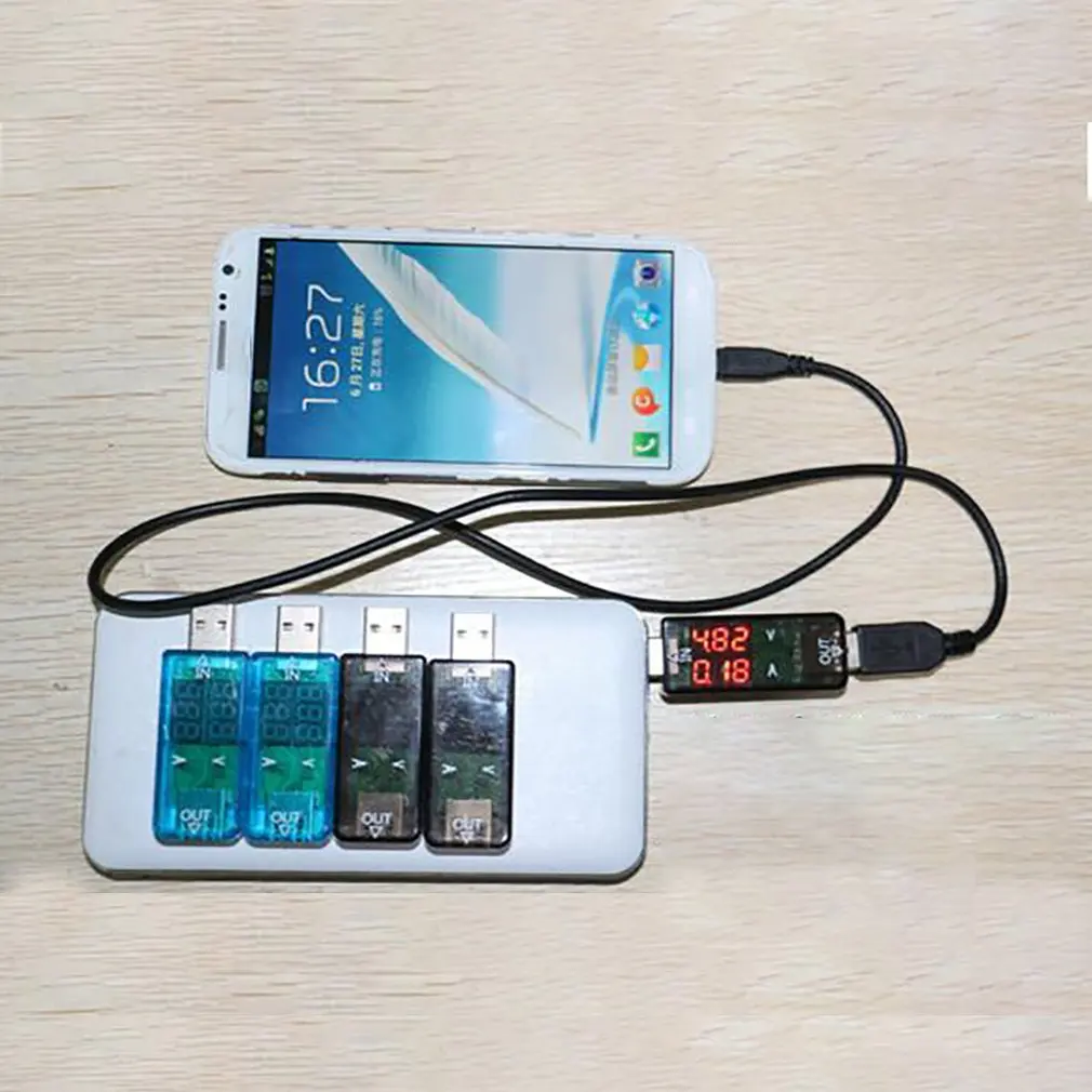 USB ток напряжение зарядный детектор мобильный питания и Вольтметр Амперметр