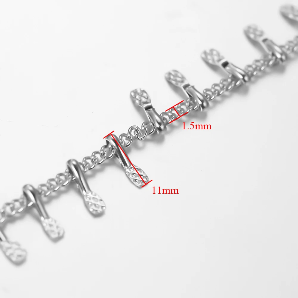 Semitree 1 метра цепочки из нержавеющей стали для ожерелья компоненты браслета DIY