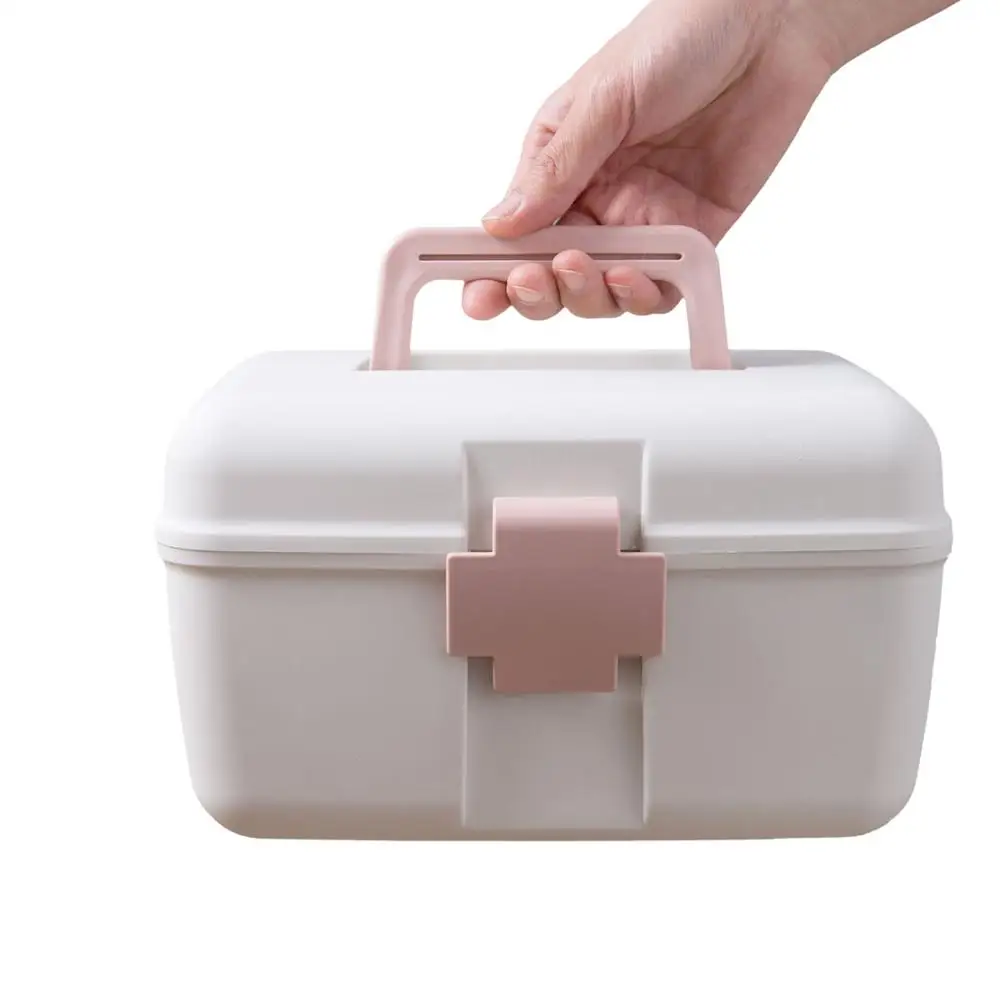 1 шт. Большой Вместительный органайзер для таблеток аптечка пластиковая коробка