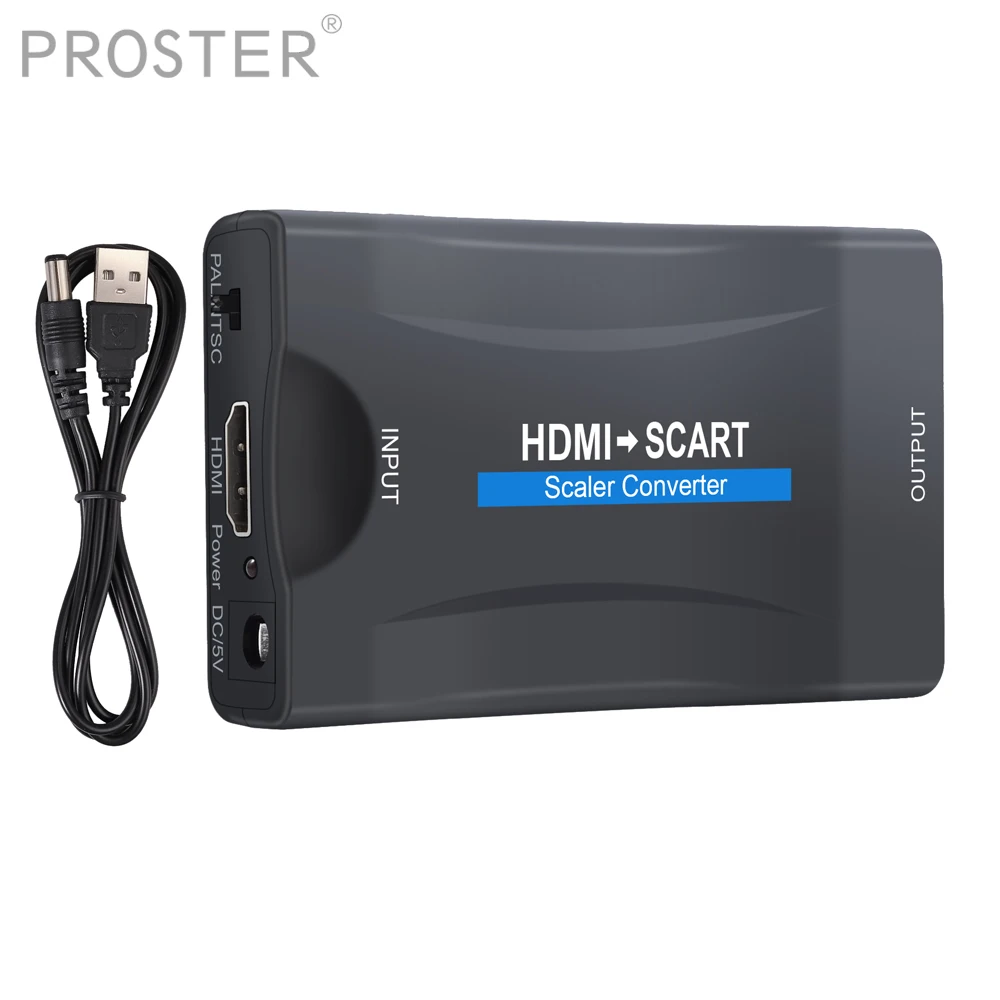PROZOR HDMI совместимый с SCART конвертер адаптер композитный видео HD стерео аудио 1 5 м