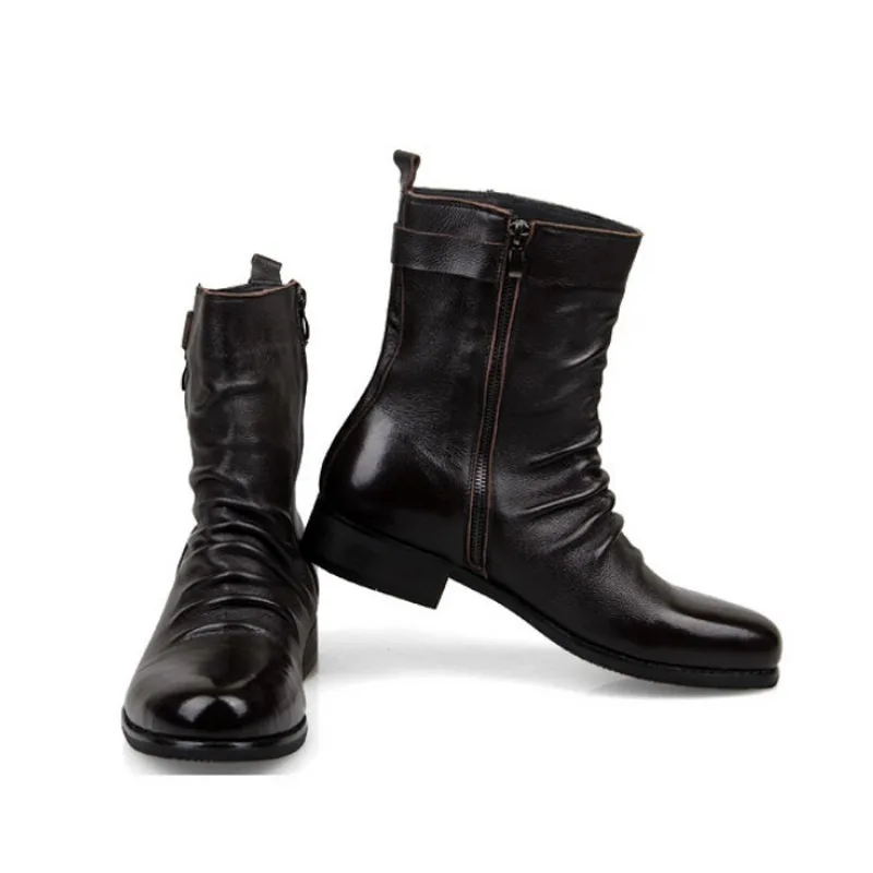 Мужские зимние теплые ботинки с меховой подкладкой защитная обувь из