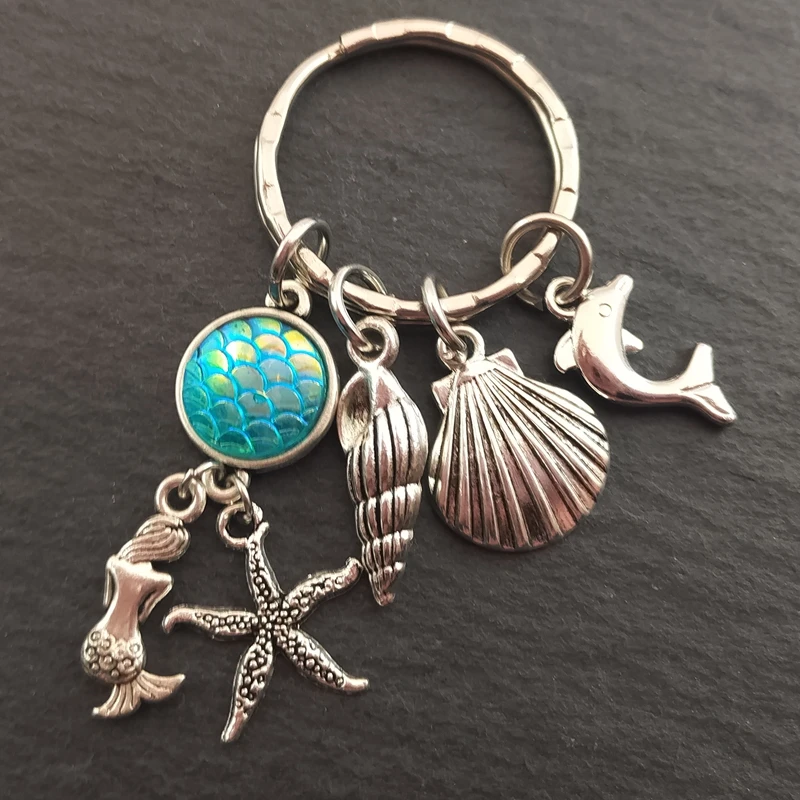 Брелок лошадь с чешуей русалки брелок лодочка ракушка женский брелок|Брелоки| |