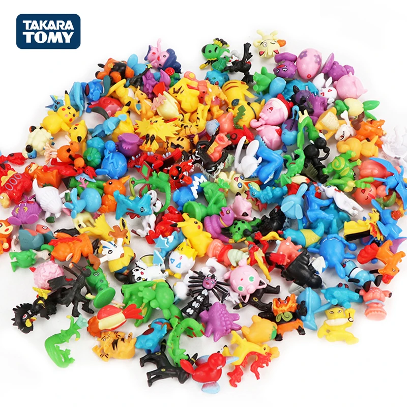 24 шт. Takara Tomy Покемон фигурка игрушки мини фигурки модель Пикачу аниме Детская