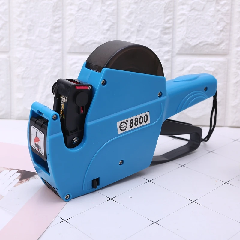 

8800ABS 8 Digits Tag Labeller Price Numerical Tag Labeller Handheld Pricing Labeller Plastic Label Maker for Retail 85DD
