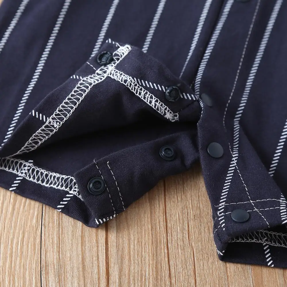 

Toddler Kids Baby Boys Clothes Short Sleeve Gentleman Suit Bowknot Tie Striped Romper Jumpsuit Clothes Outfits Summer 2020 XY2