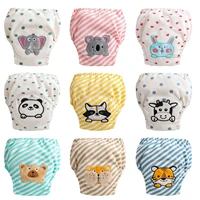 3pcslot baby training panties cotton reusable diapers newborn learning pants infant washable embroidered cloth nappies 3 4 5 6